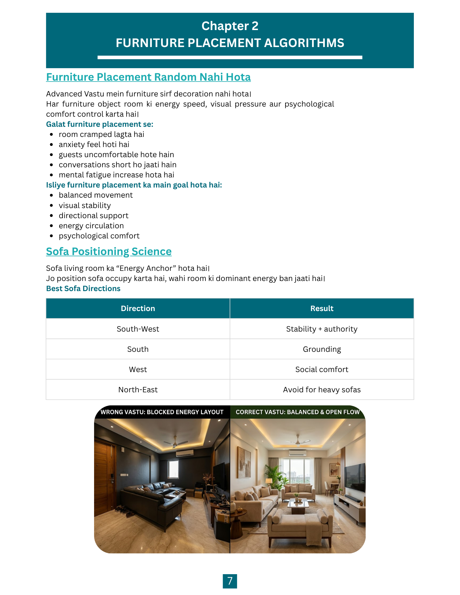 Furniture placement algorithms
